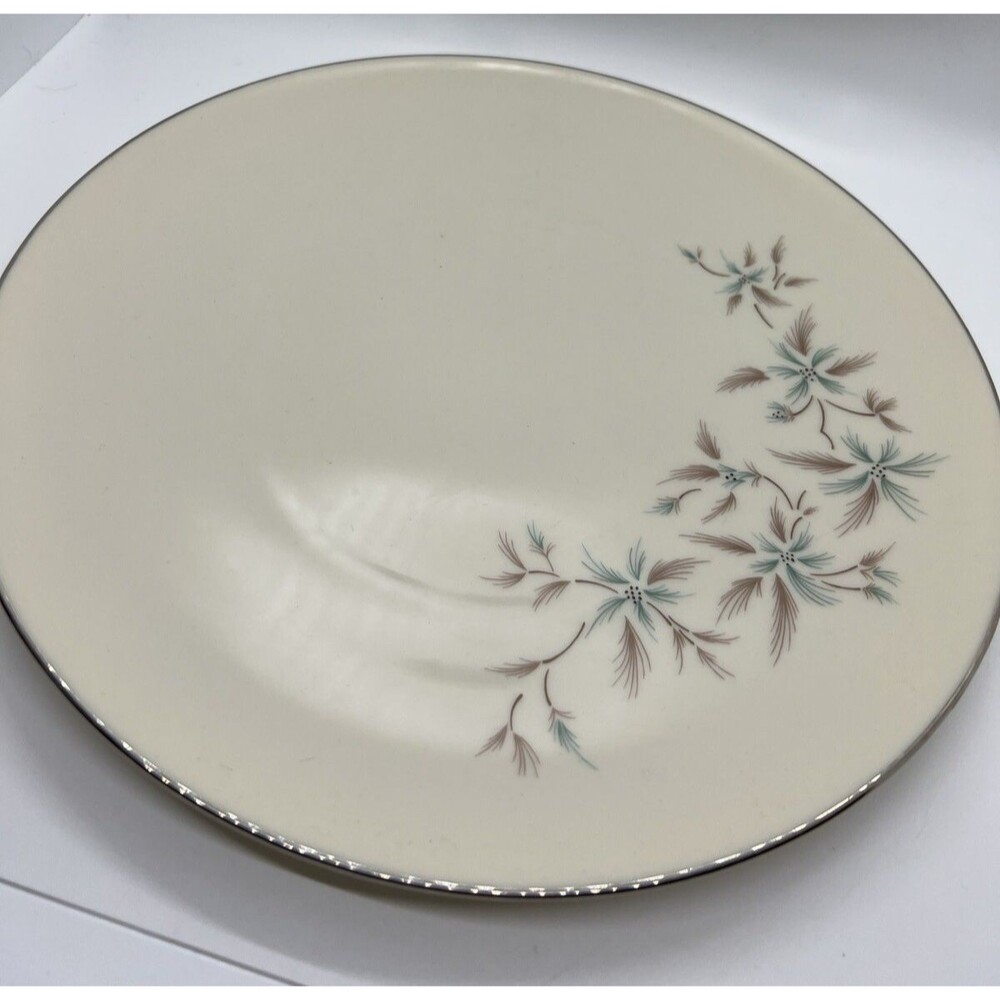 Lenox China Wyndcrest Platinum Dinner 10” Plate  Mid Century Modern Mcm